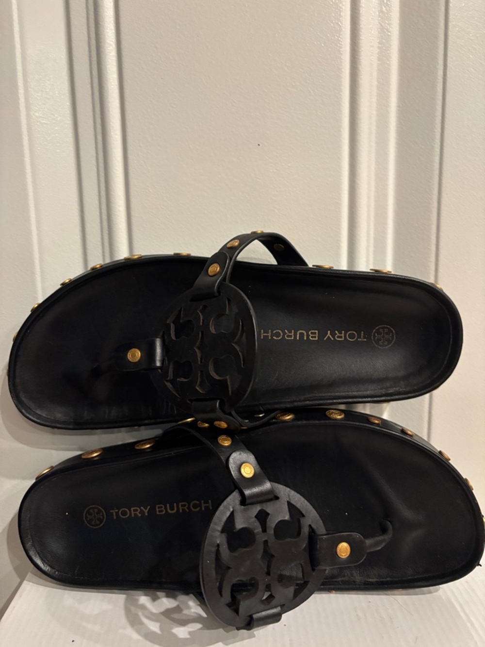 Tory Burch Women's Miller Cloud Coin Sandal - Picture 6 of 12